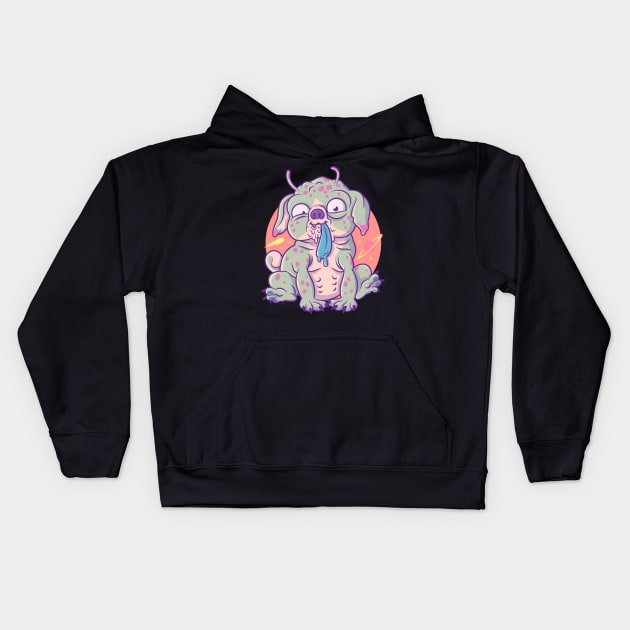 Ugly Pugly II Kids Hoodie by JenniferSmith